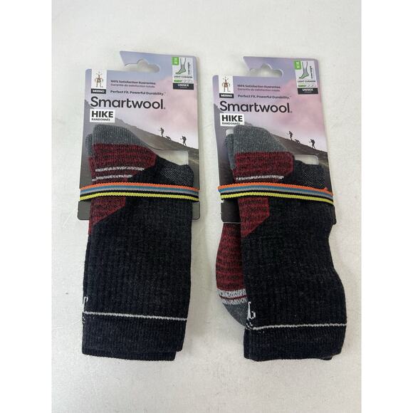 Smartwool Other - Lot Of 2 Smartwool Unisex Hike Light Cushion Crew Socks Size Medium